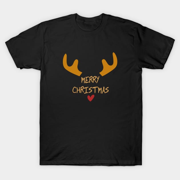 A Christmas Wish From A Reindeer T-Shirt by Heartfeltarts